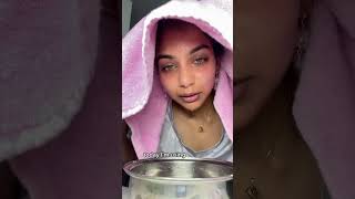 चमकदार त्वचेसाठी मी माझा चेहरा कसा वाफवतो #naturalskincare