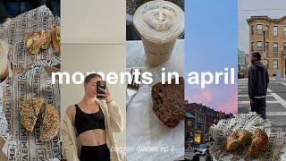 april moments: solo study dates, lots of bagels \u0026 getting back to pilates