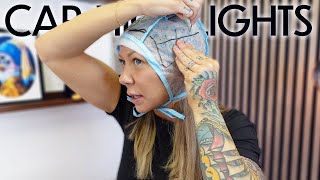 how to do highlights with a frosting cap + toner for yellow/orange hair