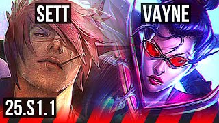 SETT vs VAYNE (TOP) | Rank 5 Sett, 1000+ games | BR Grandmaster | 25.S1.1