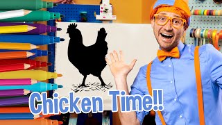 How To Draw A Chicken + More | Draw with Blippi! | Kids Art Videos | Drawing Tutorial