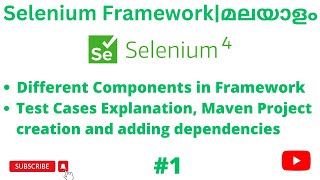 #1 | Selenium Framework | Selenium Tutorials | Selenium Java Automation Framework | Malayalam |