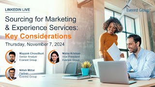 Sourcing for Marketing \u0026 Experience Services: Key Considerations