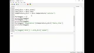 Open Weather Map in Python