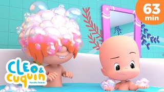 La canción del baño de Cuquín y más canciones infantiles para bebés con Cleo y Cuquín