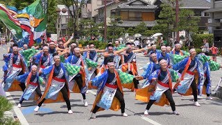 「 近江笑人 」YOSAKOIソーラン日本海彦根三十五万石2018/6/17(日)【市役所前通りパレード (10：49)】