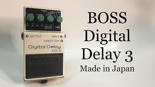 Boss DD3 Made In Japan Blue Label | Sample sound 1020p 60fps