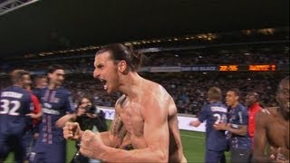 PSG champion : la joie de Zlatan et Beckham ! / 2012-13
