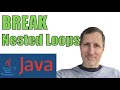 Java: How to Break out of Nested For Loops