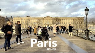 Paris France, HDR walking , Paris Winter 2023 - HDR 60 fps