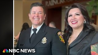 Manhunt underway for wife of slain fire captain