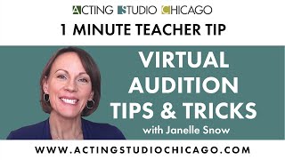 Virtual Audition Advice for Actors | Tips for Acting on Zoom