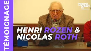 Témoignages : Henri Rozen et Nicolas Roth, rescapés de la Shoah