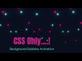 Background Bubbles Animation In CSS Step-by-Step Tutorial in 4 Minutes || Coding MV