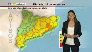 Predicció general per a dimarts 10-09-2019