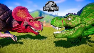 Ultimasaurus vs Hulk Trex , Captain America Spinosaurus | Breakout and Fight - JWE