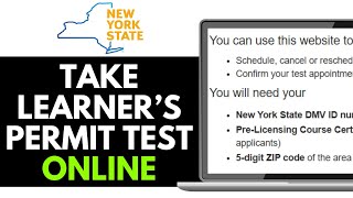How to Take Learners Permit Test Online in NY 2025 (FULL TUTORIAL)