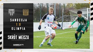 Sandecja Nowy Sącz - Olimpia Grudziądz 1:0 (1:0), skrót meczu | 18.11.2023