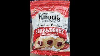 Knott's Berry Farm Premium Strawberry Shortbread Cookies Review