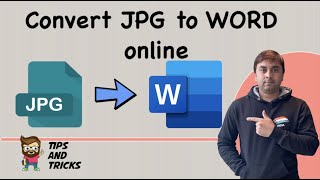 How to Convert JPG to WORD online & free - Online