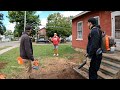 Drivers RAGE, Intense CONFRONTATION during Free Yard Makeover and WHAT: Chainsaw EDGING???