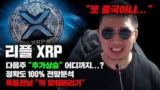 리플 XRP [긴급] 중국상황 진짜 심상찮다... 다들 \