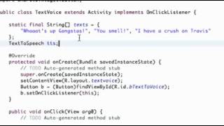 Android Application Development Tutorial 187 Text to Speech YouTube