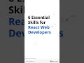 6 Essential Skills for React Web Developers