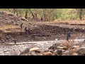 Surma Children Playing in the Water: Omo Valley, Ethiopia