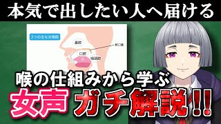 【女声講座】女声が出るメカニズムをプロの両声類がガチ解説‼【両声類/女声の出し方】