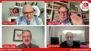 WAR ROOM di Enrico Cisnetto con Antonio Di Bella, Alan Friedman e Massimo Gaggi