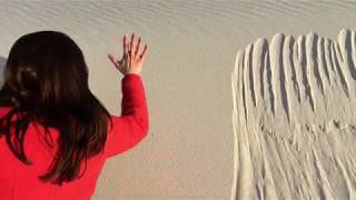 The gypsum crystal sand dunes of White Sands National Park