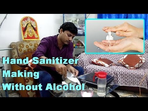 Hand sanitizer making without Alcohol . Hand sanitizer making without Alcohol .