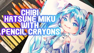 Chibi Hatsune Miku with Pencil Crayons! |Sketchbook Doodles: Page 35|