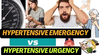 HYPERTENSIVE EMERGENCY VS URGENCY|#hypertension #highbloodpressure #htn #highbp #bloodpressure