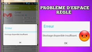 Comment régler le problème de stockage insuffisant sur android| mémoire toujours pleine