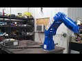 scc machinery inc s yaskawa motoman gp8 robot test video s98e33 1 1