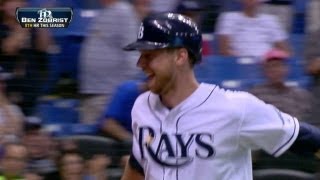 Zobrist hammers a solo homer to right field