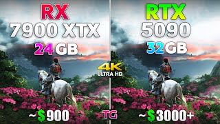 RX 7900 XTX vs RTX 5090 - Test in 10 Games | 4K