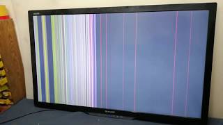 HOW TO REPAIR TV SHARP LC40LE540E PROBLEM Lines  SECREN .IMAGE How to fix vertical bars on LED TV