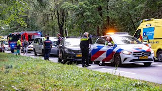 Politieauto betrokken bij kettingbotsing N35 Raalte, meerdere lichtgewonden