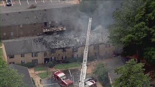 Crews extinguish large fire at DeKalb County condo complex