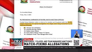 FKF suspends 3 referees, a player and team manager due to match-fixing allegations