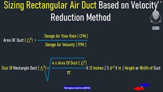 Sizing Rectangular Duct Based on Recommended Velocities