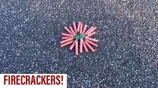 LIGHTING 20 FIRECRACKERS AT ONCE!! | (LOUD😱)