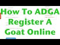 How to ADGA Register a Goat Online