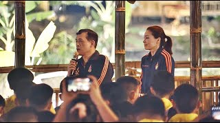 พระบาทสมเด็จพระเจ้าอยู่หัว มีพระราชดำรัสแก่นักเรียนในโครงการค่ายผู้นำเยาวชนจิตอาสา รุ่นที่ ๑