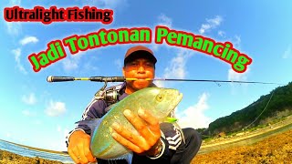 Be a Watch for Anglers When Strike Bluefin Trevally || Ultralight Fishing Bali