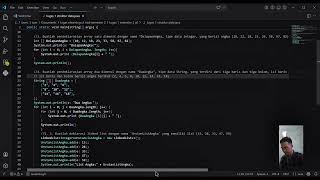 tugas 1 struktur data Java: Variabel, Array, dan LinkedList