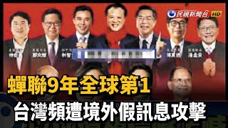 蟬聯9年全球第1 台灣頻遭境外假訊息攻擊－民視台語新聞